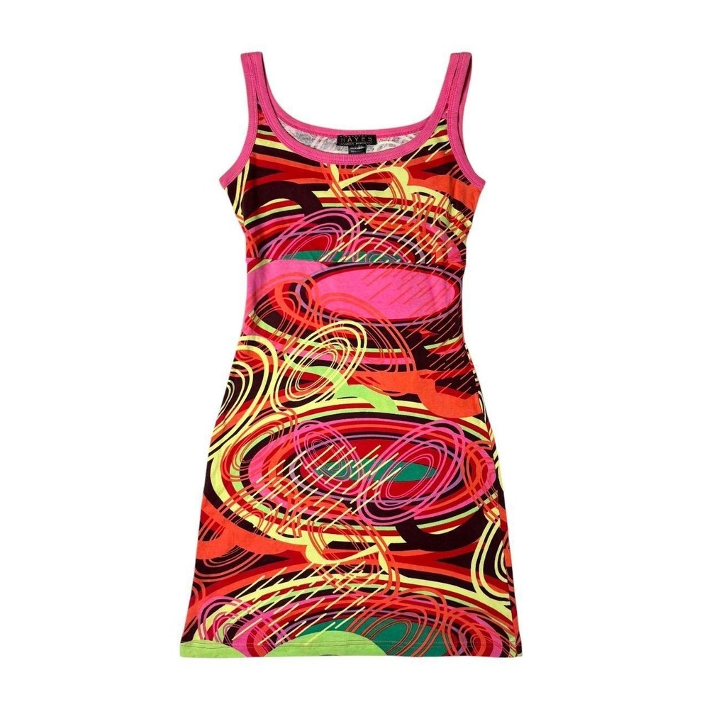 deadstock Hayes abstract graphic euro mini dress